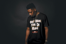 Load image into Gallery viewer, "Only Here for Di Rum" Slogan T-Shirt by Flat Cap Drinks Company